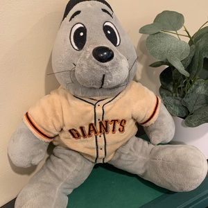 LOU SEAL SF SAN FRANCISCO GIANTS MASCOT PLUSH STUFFED ANIMAL 16 inches tall